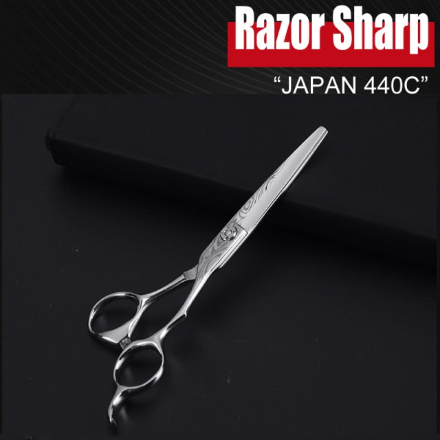 UltimaShears | Japanese 440C Damascus Pro Hair Scissors | Cutting & Thinning