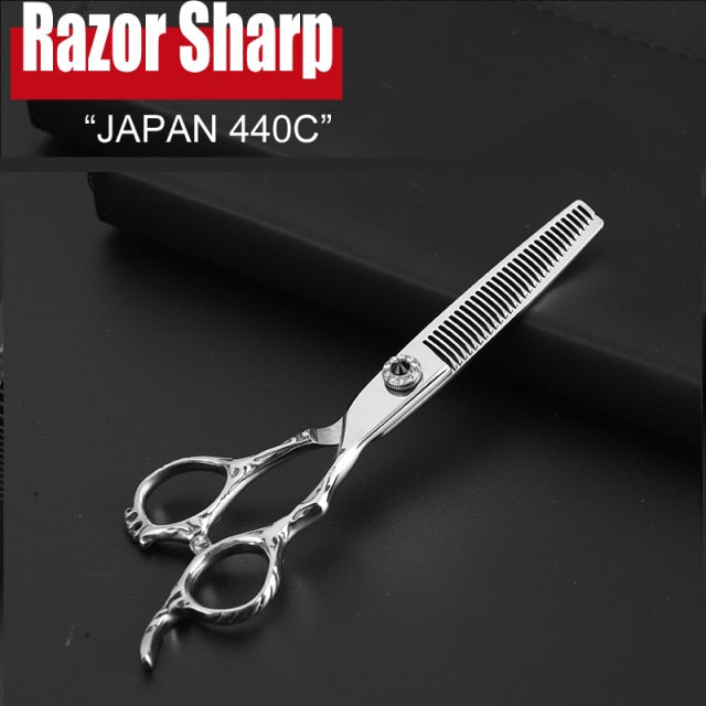 UltimaShears | Japanese 440C Damascus Pro Hair Scissors | Cutting & Thinning