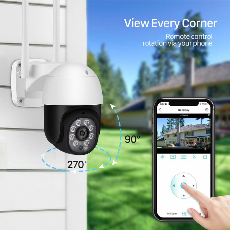 5MP PTZ WIFI IP Camera Outdoor 1080P 4X Digital Zoom Wireless Security CCTV Camera 3MP 2MP Two Way Audio Cloud CCTV Surveillance