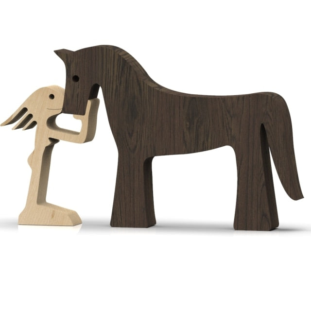 PetLuvli | Unique Interlocking Wooden Sculptures | Dog, Cat, Horse, Rabbit, Bird