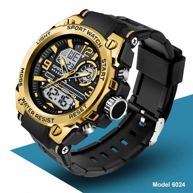 Digital Military Chrono Outdoor Watch with Backlight and Stopwatch