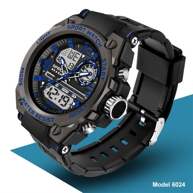 Digital Military Chrono Outdoor Watch with Backlight and Stopwatch