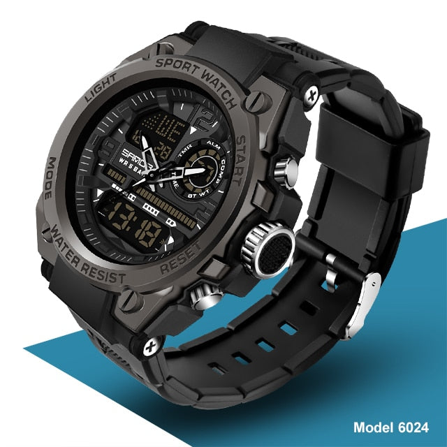 Digital Military Chrono Outdoor Watch with Backlight and Stopwatch