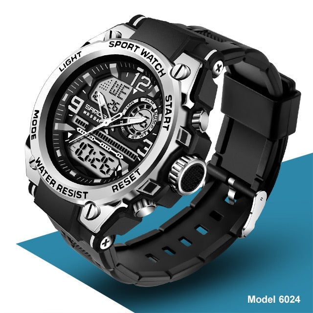 Digital Military Chrono Outdoor Watch with Backlight and Stopwatch