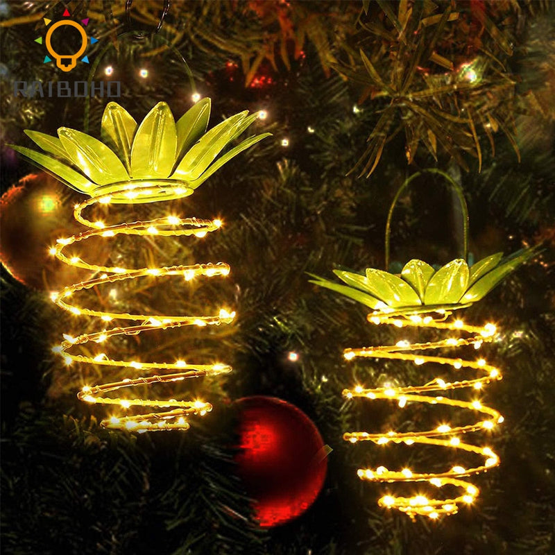 PineappLED | Solar Outdoor Pineapple Lights | 60 LEDs