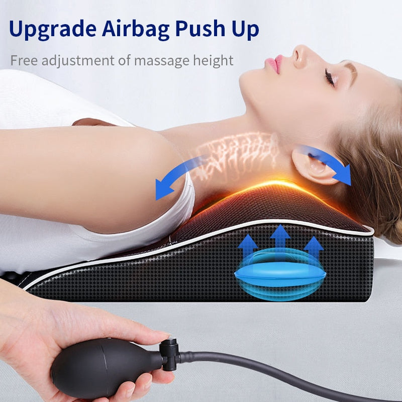 Electric Shiatsu Head Neck Cervical Traction Body Massager