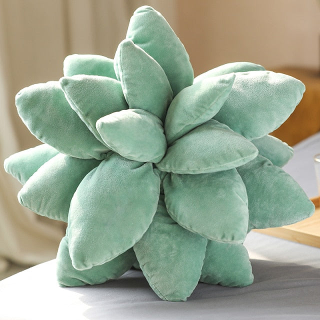 18" Succulent Plant Spiky Plushy Pillows