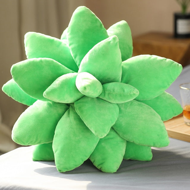 18" Succulent Plant Spiky Plushy Pillows