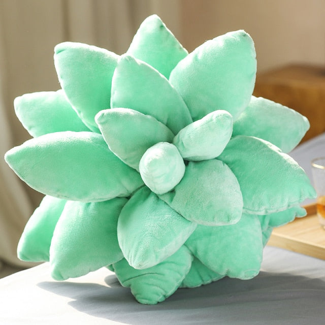 18" Succulent Plant Spiky Plushy Pillows