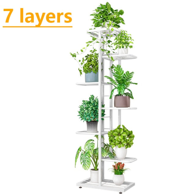 FlowerTower | Vertical Multi-Layered Plant Stand | 5/6/7/8 Levels