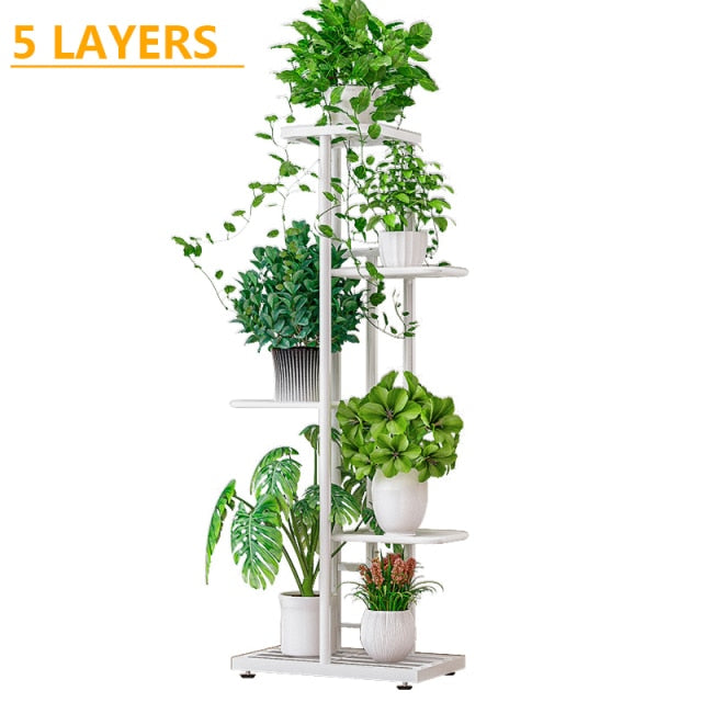 FlowerTower | Vertical Multi-Layered Plant Stand | 5/6/7/8 Levels