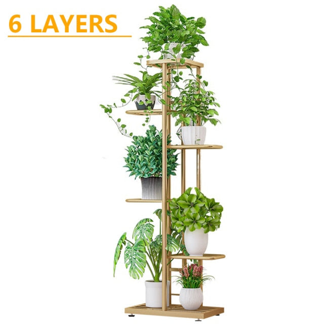 FlowerTower | Vertical Multi-Layered Plant Stand | 5/6/7/8 Levels