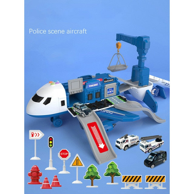 Oversized Airplane Play Center | Portable | Police | Fireman | Construction