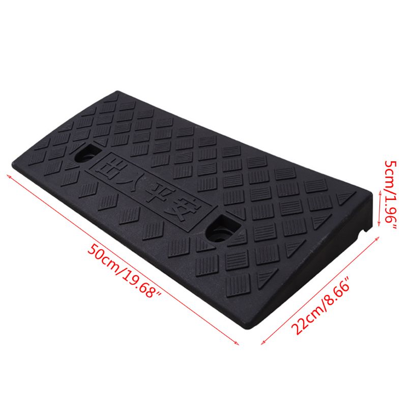 Rubber Kerb Ramp Rubber Curb Threshold Ramp Triangle Pad Load Wheelchair Automobile Motorcycle Access