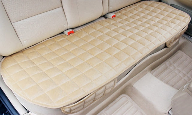 Car Seat Cover Front Rear Flocking Cloth Cushion Non Slide Winter Auto Protector Mat Pad Keep Warm Universal Fit Truck Suv Van