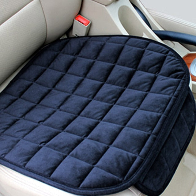 Car Seat Cover Front Rear Flocking Cloth Cushion Non Slide Winter Auto Protector Mat Pad Keep Warm Universal Fit Truck Suv Van