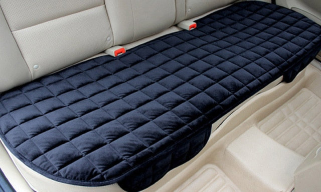 Car Seat Cover Front Rear Flocking Cloth Cushion Non Slide Winter Auto Protector Mat Pad Keep Warm Universal Fit Truck Suv Van