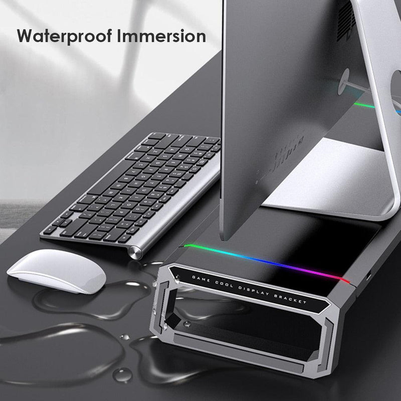 Adjustable RGB 4 USB3.0 Charging Desk and Monitor Stand