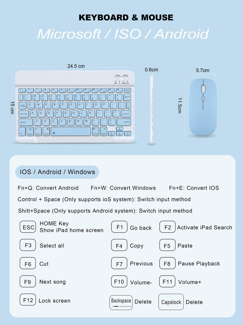 Wireless Keyboard and Mouse For ISO Android Windows