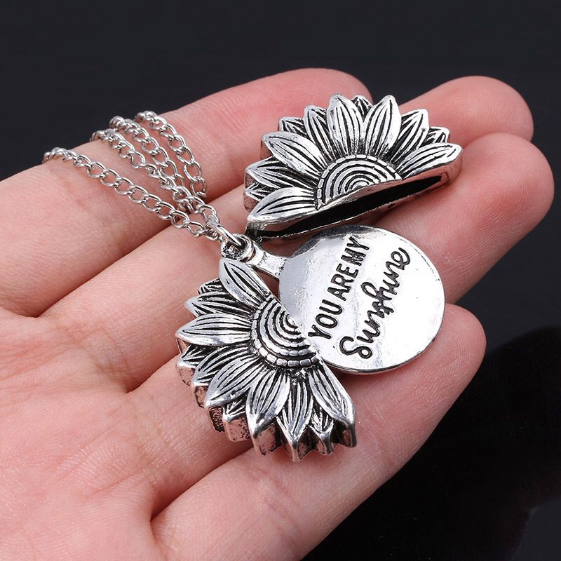 "You Are My Sunshine" Women & Girls' Flower Necklace/Pendant