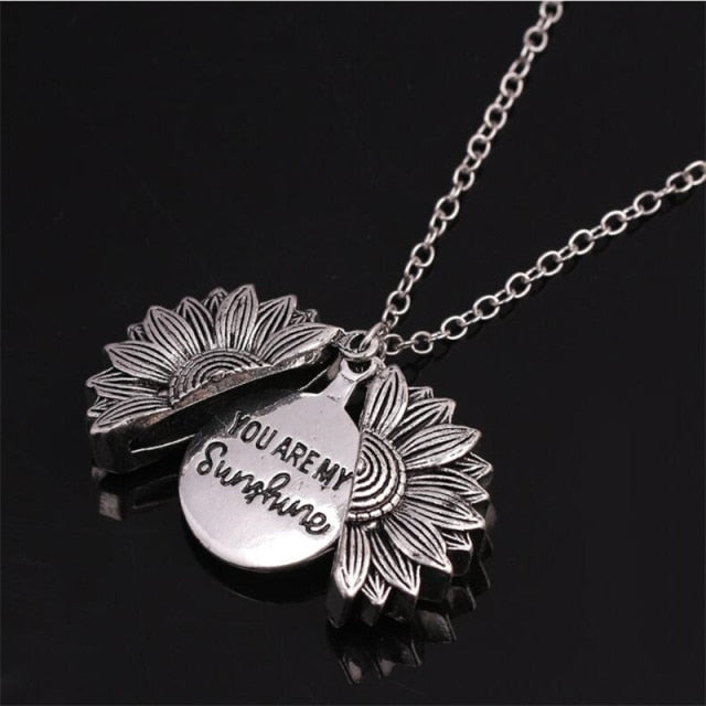 "You Are My Sunshine" Women & Girls' Flower Necklace/Pendant