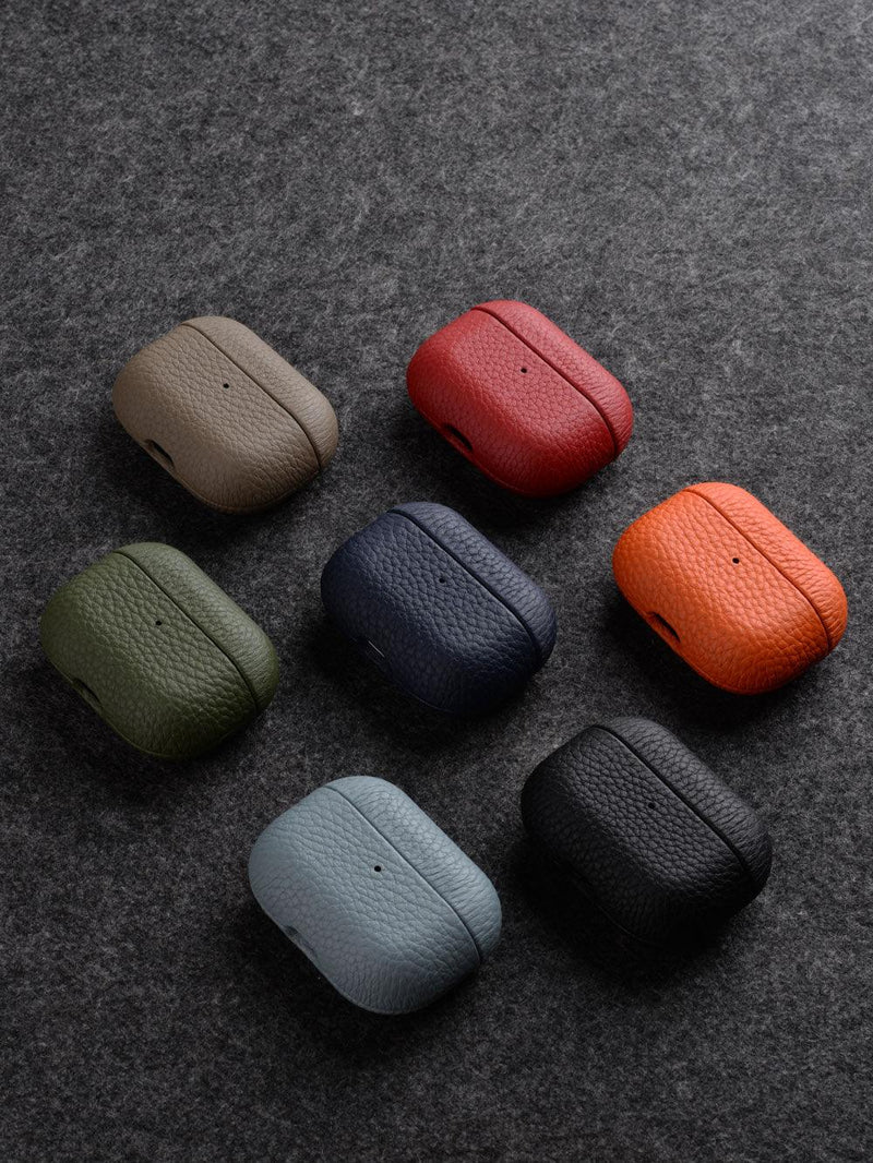 Lychee Pattern Leather Case For AirPods