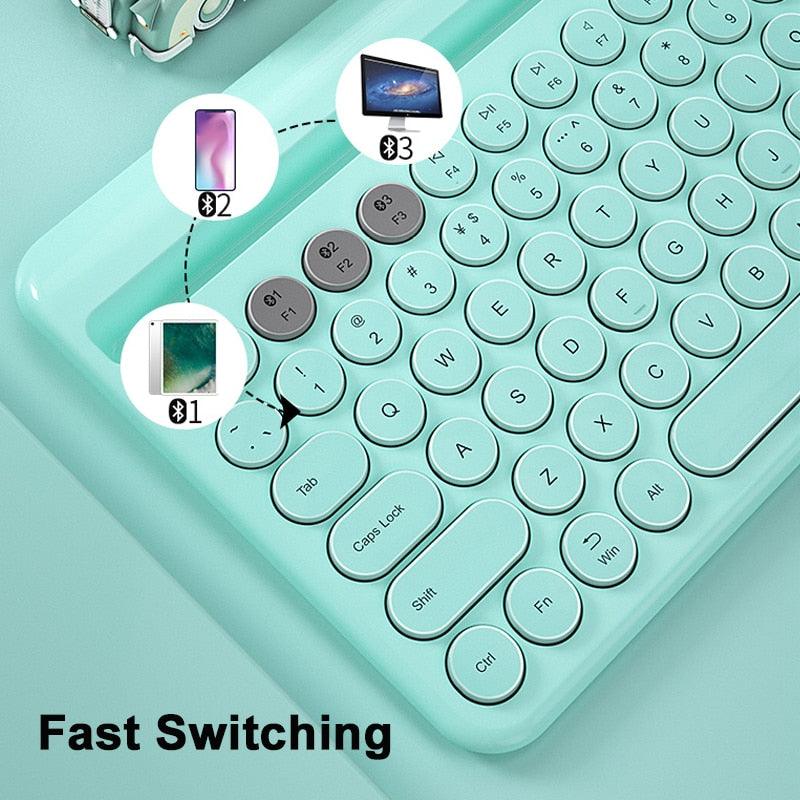 Bluetooth-compatible Wireless Keyboard Mouse Combo Set