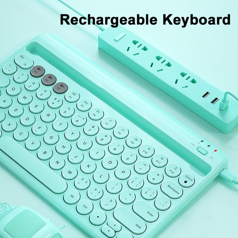 Bluetooth-compatible Wireless Keyboard Mouse Combo Set