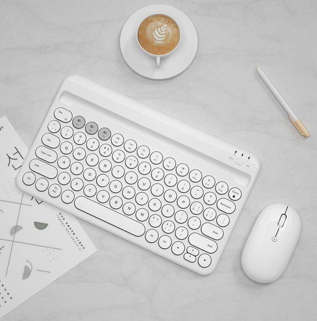 Bluetooth-compatible Wireless Keyboard Mouse Combo Set