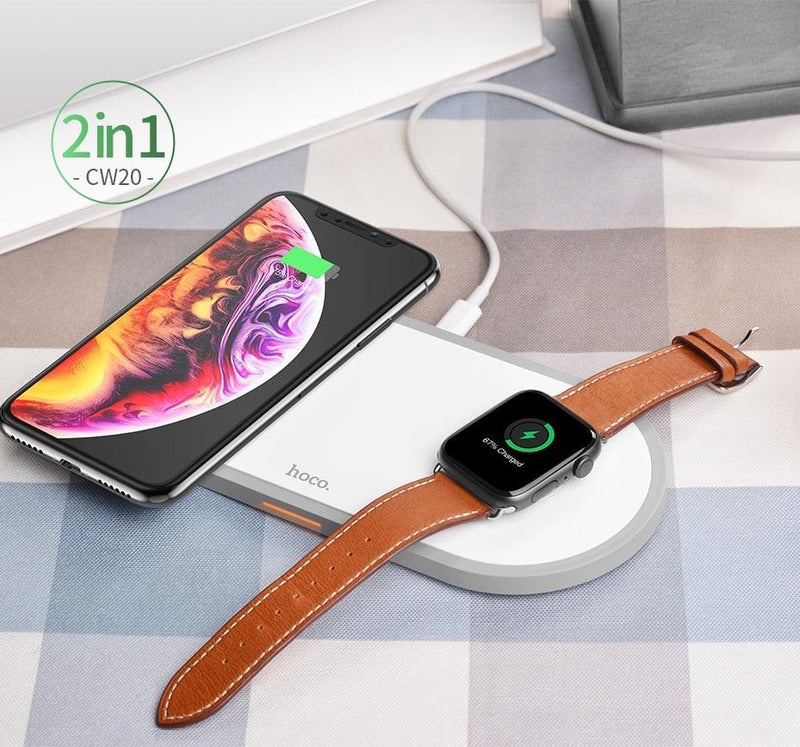 Qi Wireless Charger 10W Fast Charging Pad 3 in 1