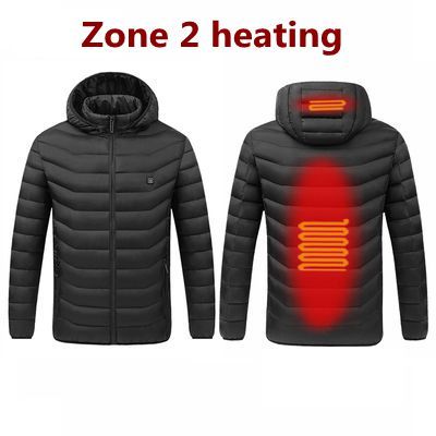 Unisex Winter Warm Heated Jacket / 8 heating areas, Heated Jacket , Electric Heated Jacket, Rechargeable Jacket