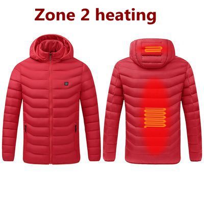 Unisex Winter Warm Heated Jacket / 8 heating areas, Heated Jacket , Electric Heated Jacket, Rechargeable Jacket