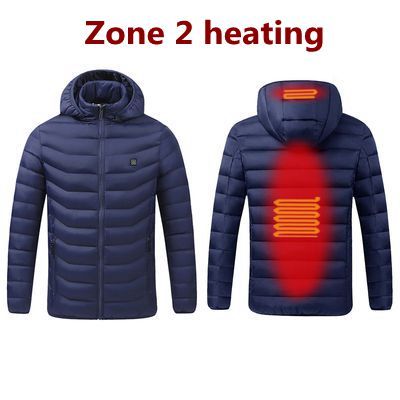 Unisex Winter Warm Heated Jacket / 8 heating areas, Heated Jacket , Electric Heated Jacket, Rechargeable Jacket