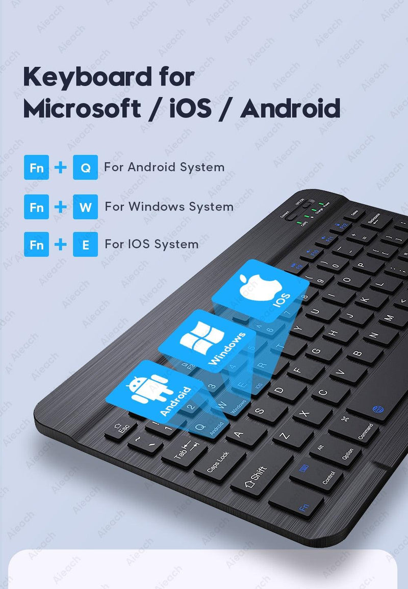 Bluetooth-compatible Keyboard and Mouse for IOS Android Windows