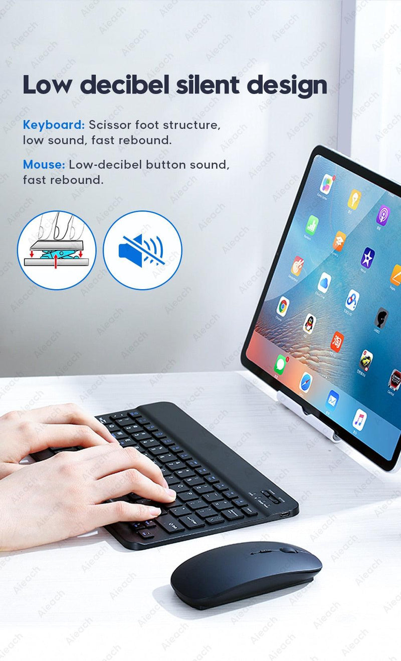 Bluetooth-compatible Keyboard and Mouse for IOS Android Windows