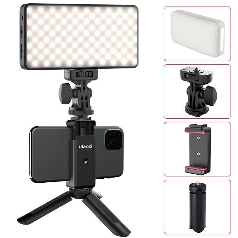 Camera 2500k-9000k LED Light With 360° Tripod Phone Holder