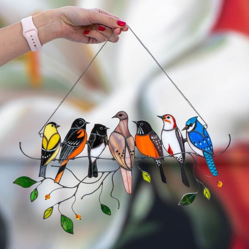 Stained Glass Birds | "The Seven Birds" | Hand-Made