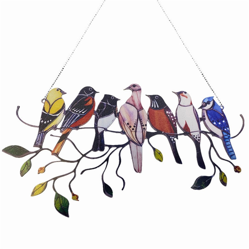 Stained Glass Birds | "The Seven Birds" | Hand-Made