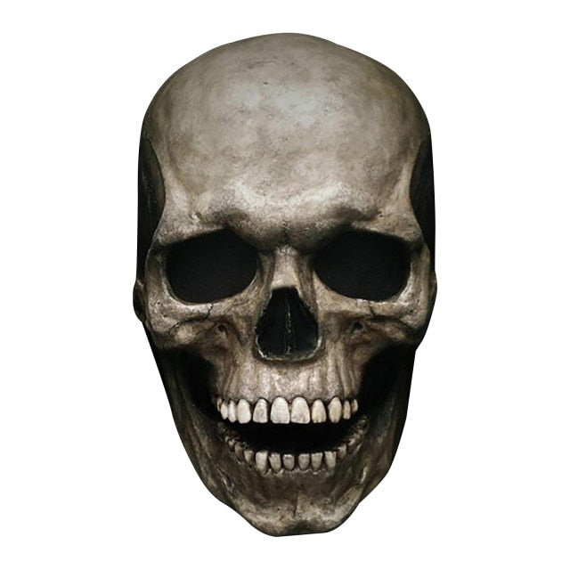 Halloween 2022 Full Head Skull Mask - Movable Jaw Mask, Scary Halloween Mask Custom, human skull mask