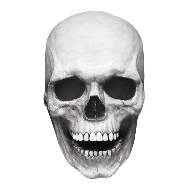 Halloween 2022 Full Head Skull Mask - Movable Jaw Mask, Scary Halloween Mask Custom, human skull mask