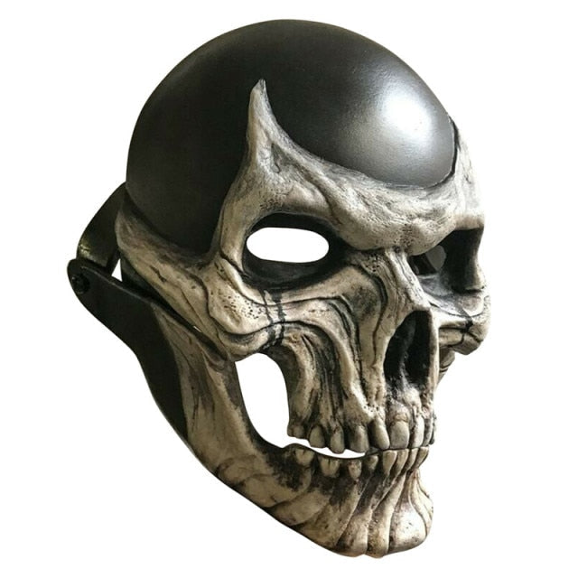 Halloween 2022 Full Head Skull Mask - Movable Jaw Mask, Scary Halloween Mask Custom, human skull mask