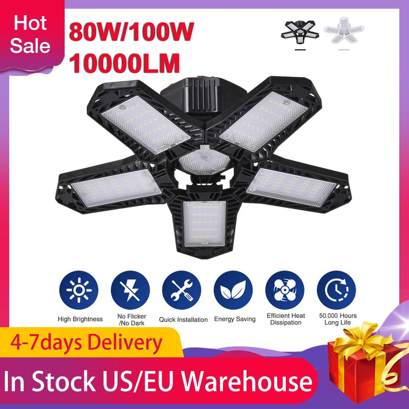 Foldable Garage Lights (80W-100W)