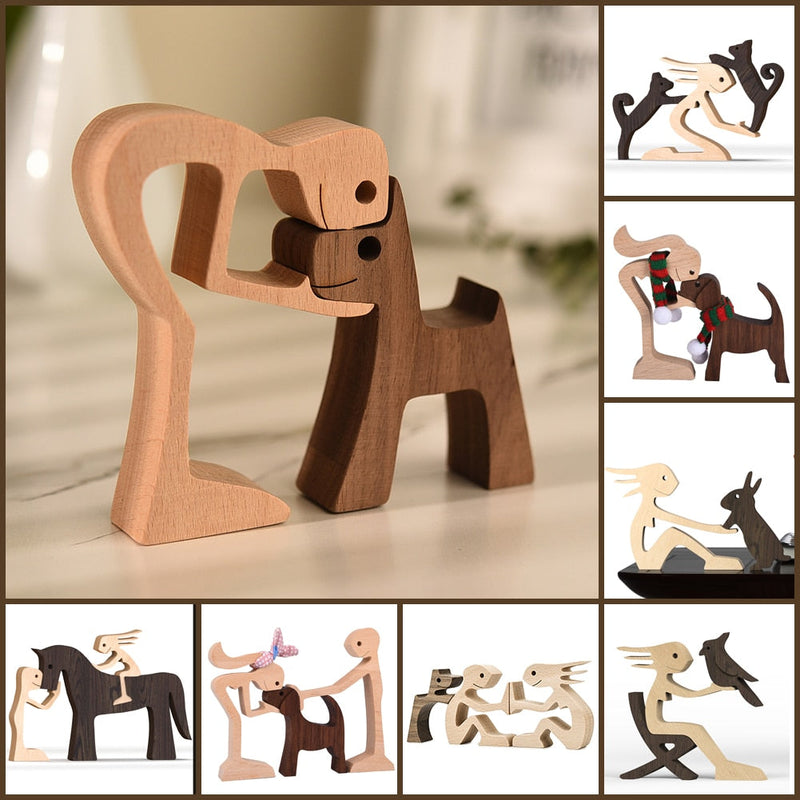 PetLuvli | Unique Interlocking Wooden Sculptures | Dog, Cat, Horse, Rabbit, Bird