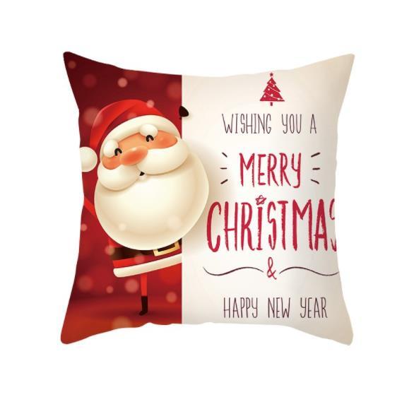 Santa pillowcase Happy New Year Xmas Gifts Christmas Decor For Home Merry Christmas Ornament Navidad Natal Xmas Gifts