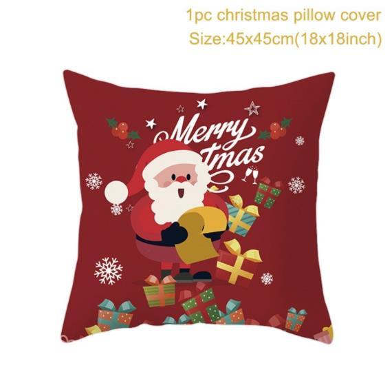 Santa pillowcase Happy New Year Xmas Gifts Christmas Decor For Home Merry Christmas Ornament Navidad Natal Xmas Gifts