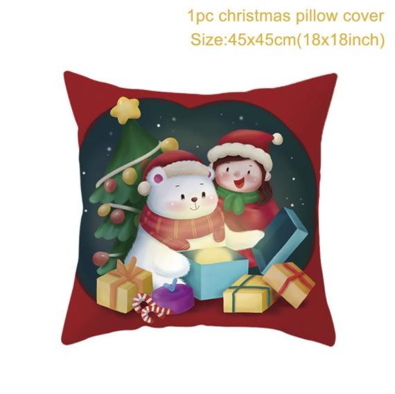 Santa pillowcase Happy New Year Xmas Gifts Christmas Decor For Home Merry Christmas Ornament Navidad Natal Xmas Gifts