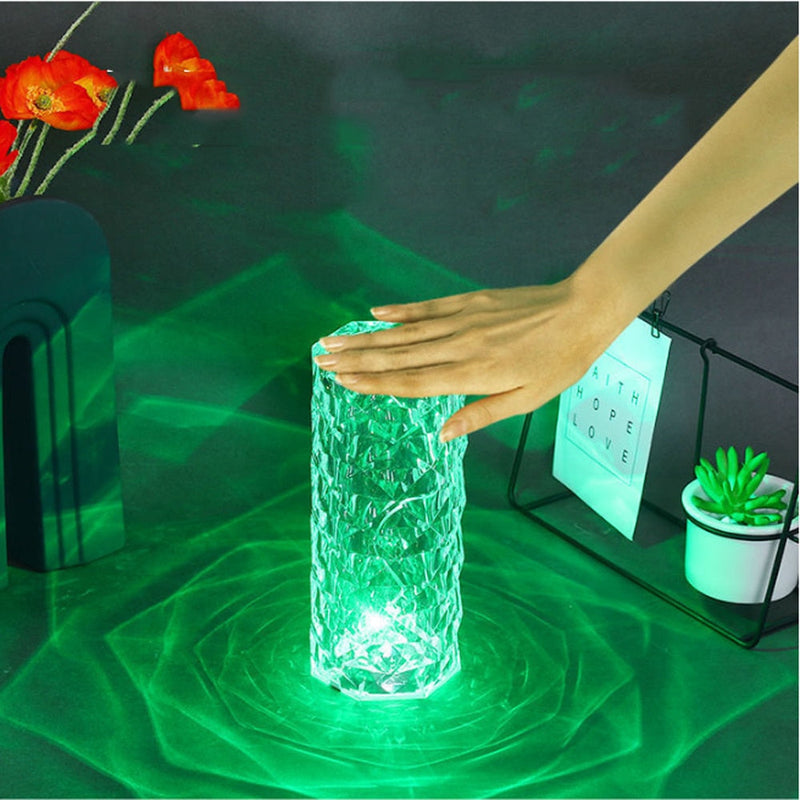 Multicolored LED Crystal Table Lamp | Remote Controlled