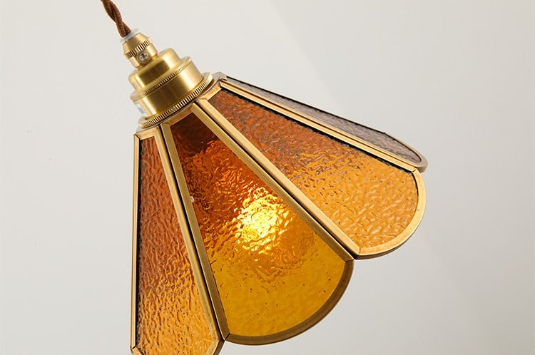 Vintage Stained Glass Pendant Lights