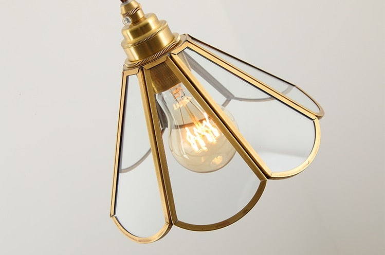 Vintage Stained Glass Pendant Lights