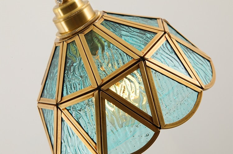 Vintage Stained Glass Pendant Lights